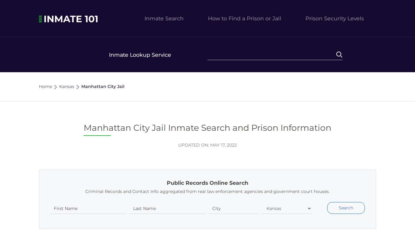 Manhattan City Jail Inmate Search, Visitation, Phone no ...